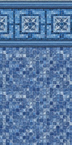 Vintage Mosaic / Blue Mosaic pool liner