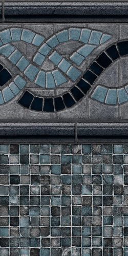 Durango / Grey Mosaic pool liner