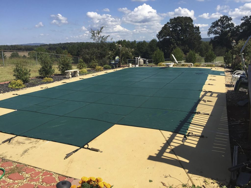 Tara's pool cover Mesh Green