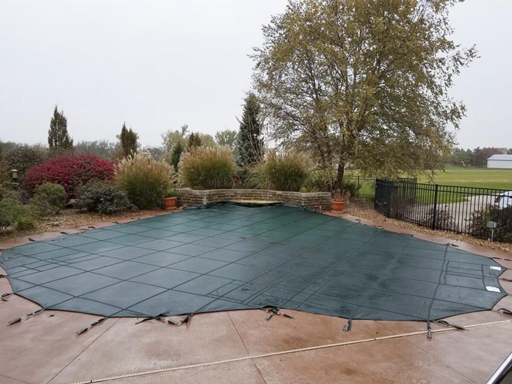 Tara's pool cover Mesh Green