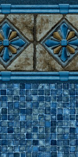 Royale / Blue Mosaic pool liner