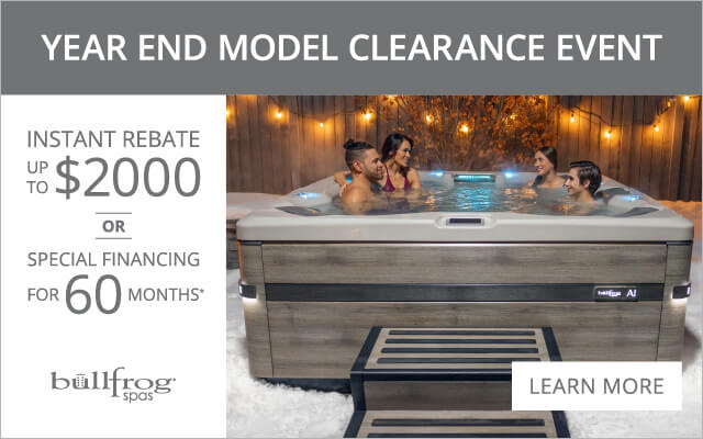 Bullfrog Year End Model Clearance ad